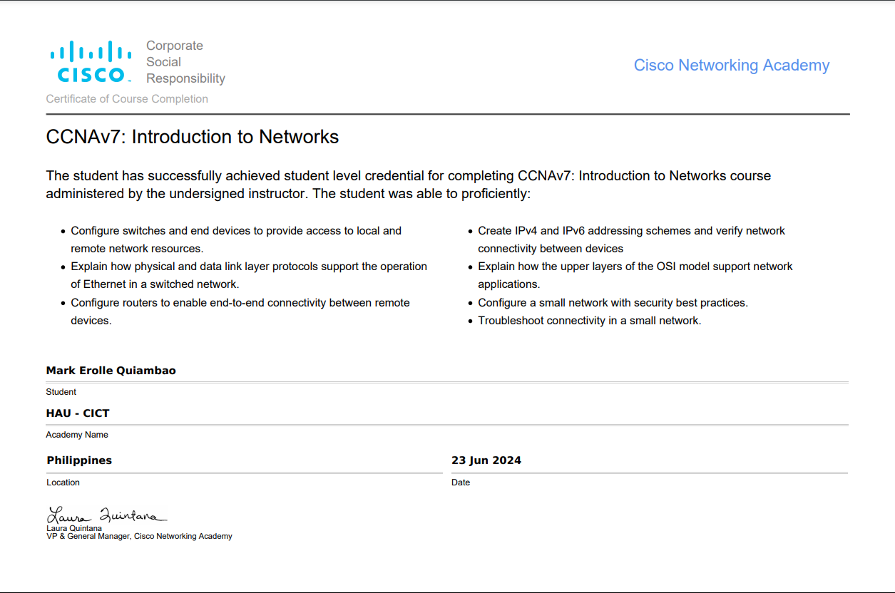 Introduction to Network Certificate image